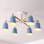 Люстра на штанге VARDA 6 lamps Blue ImperiumLoft 208246-26