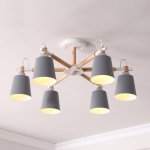 Люстра на штанге VARDA 6 lamps Grey ImperiumLoft 208247-26