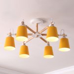 Люстра на штанге VARDA 6 lamps Yellow ImperiumLoft 208248-26