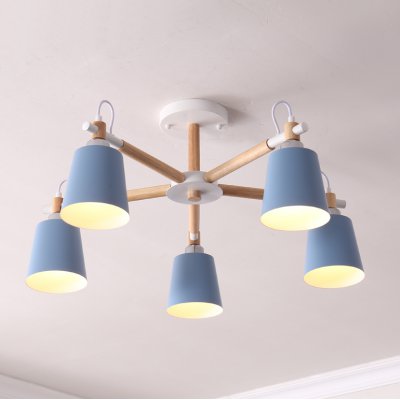 Люстра на штанге VARDA 5 lamps Blue ImperiumLoft 208250-26
