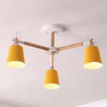 Люстра на штанге VARDA 3 lamps Yellow ImperiumLoft 208255-26