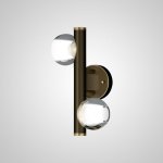 Настенный светильник ILIANA WALL B Brass Black ImperiumLoft 208287-23