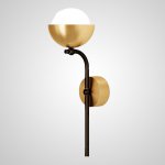 Настенный светильник FABIANA WALL Brass Black ImperiumLoft 208293-23