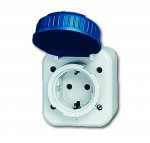 Розетка 2Р+E 10/16А 250В IP66 для открытого монтажа Duro 2000 WD [BJE2300 EWD] 2083-0-0186