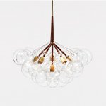 Подвесной светильник LOVELY BUBBLE CHANDELIER FROM PELLE H76 Silver/Brown ImperiumLoft 208356-26