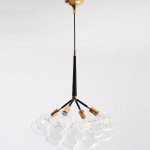 Подвесной светильник LOVELY BUBBLE CHANDELIER FROM PELLE H70 Gold/Black ImperiumLoft 208358-26