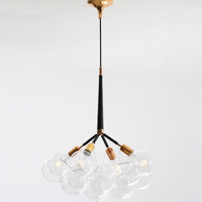 Подвесной светильник LOVELY BUBBLE CHANDELIER FROM PELLE H70 Gold/White ImperiumLoft 208359-26