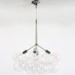 Подвесной светильник LOVELY BUBBLE CHANDELIER FROM PELLE H70 Silver/Black ImperiumLoft 208361-26