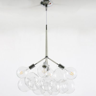Подвесной светильник LOVELY BUBBLE CHANDELIER FROM PELLE H70 Silver/White ImperiumLoft 208363-26