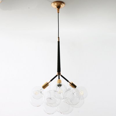 Подвесной светильник LOVELY BUBBLE CHANDELIER FROM PELLE H60 Gold/Black ImperiumLoft 208364-26