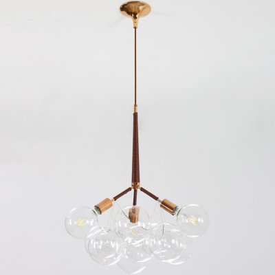 Подвесной светильник LOVELY BUBBLE CHANDELIER FROM PELLE H60 Gold/Brown ImperiumLoft 208365-26