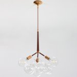 Подвесной светильник LOVELY BUBBLE CHANDELIER FROM PELLE H60 Gold/Brown ImperiumLoft 208365-26