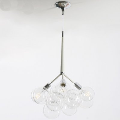 Подвесной светильник LOVELY BUBBLE CHANDELIER FROM PELLE H60 Silver/White ImperiumLoft 208367-26
