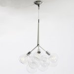 Подвесной светильник LOVELY BUBBLE CHANDELIER FROM PELLE H60 Silver/White ImperiumLoft 208367-26