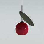 Подвесной светильник CHERRY D25 Black/Red ImperiumLoft 208612-22