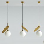 Подвесной светильник CHERRY D25 Gold/White ImperiumLoft 208615-22