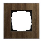 Gira ESP Орех шпон/алюминий Рамка 1-ая (G211129)
