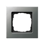 Gira E22 Сталь Рамка 1-ая для установки заподлицо (G211205)