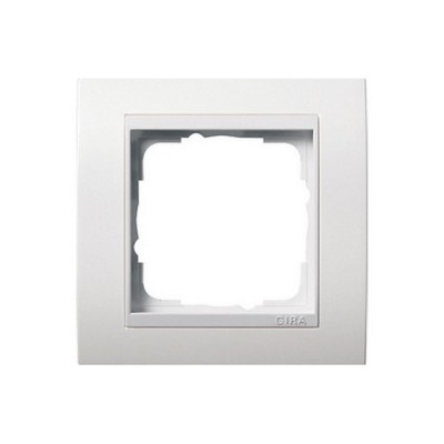 Gira EV Матово-Бел/глянц.бел Рамка 1-ая (G211327)