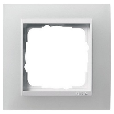 Gira EV Полупрозрачн.белая/глянц.бел Рамка 1-ая (G211334)