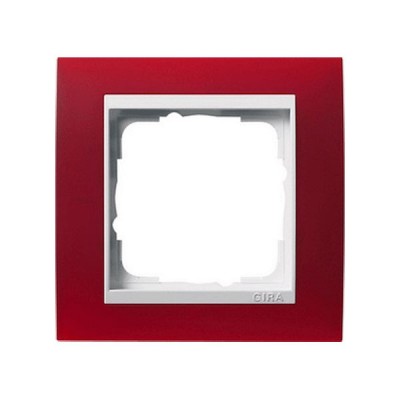 Gira EV Полупрозрачн.коричневая/глянц.бел Рамка 3-ая (G213331)