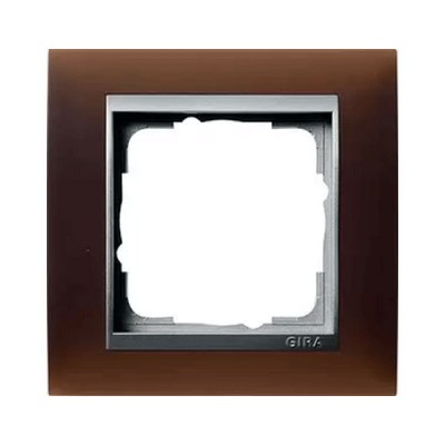 Gira EV Матово-коричневый/алюминий Рамка 1-ая (G21159)