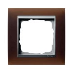 Gira EV Матово-коричневый/алюминий Рамка 1-ая (G21159)