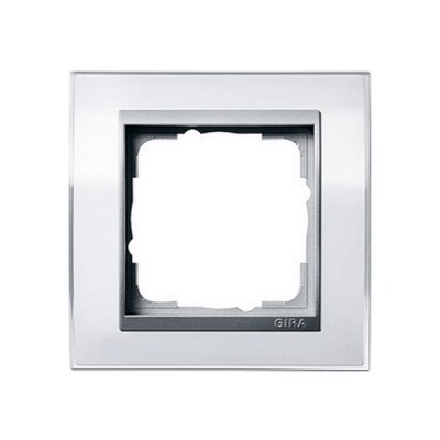 Gira EV CL Бел/Алюминий Рамка 1-ая (G211726)