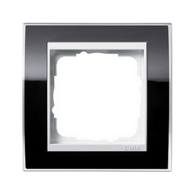 Gira EV CL Черный/Бел Рамка 1-ая (G211733)