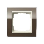Gira EV CL Коричневый/Крем глянц Рамка 1-ая (G211761)