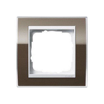 Gira EV CL Коричневый/Бел Рамка 1-ая (G211763)