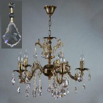 Люстра Ambiente 2118/5 PB Leaf crystal