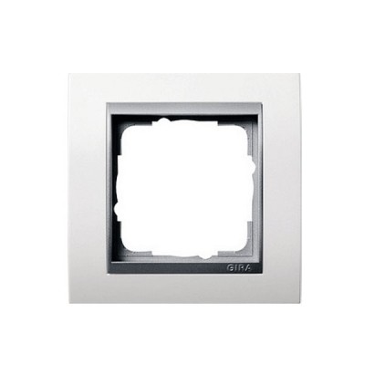 Gira EV Глянцевый Бел/алюминий Рамка 1-ая (G211806)