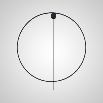 Настенный светильник WILD RING B D80 Black ImperiumLoft 212056-23