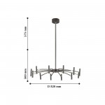 Люстра подвесная Favourite 2121-12P Cornetta