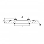Светильник точечный встраиваемый декоративный под заменяемые КЛЛ или LED лампы Lightstar 212111 Tensio