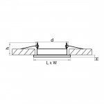 Светильник точечный встраиваемый декоративный под заменяемые КЛЛ или LED лампы Lightstar 212120 Tensio