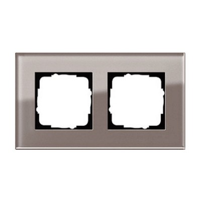 Gira ESP Дымчатое стекло Рамка 2-ая (G212122)