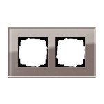 Gira ESP Дымчатое стекло Рамка 2-ая (G212122)