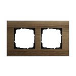 Gira ESP Орех шпон/алюминий Рамка 2-ая (G212129)