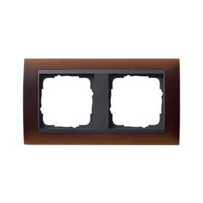 Gira EV Матово-коричневый/антрацит Рамка 2-ая (G21213)