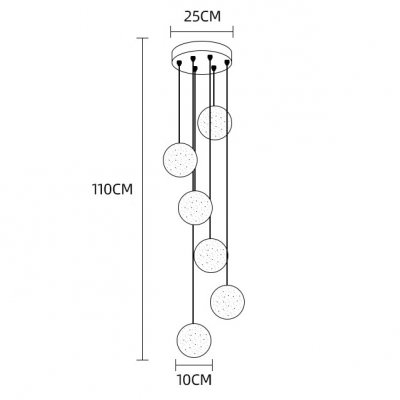 Подвесной светильник FRESH MORE L6 Диск ImperiumLoft 212166-23