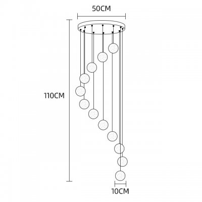 Подвесной светильник FRESH MORE L12 Диск ImperiumLoft 212167-23