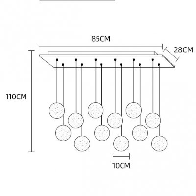 Подвесной светильник FRESH MORE L12 Планка ImperiumLoft 212168-23
