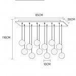 Подвесной светильник FRESH MORE L12 Планка ImperiumLoft 212168-23