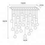 Подвесной светильник FRESH MORE L26 Планка ImperiumLoft 212169-23