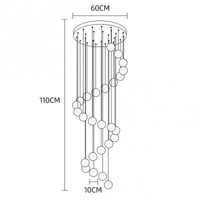 Подвесной светильник FRESH MORE L26 Диск ImperiumLoft 212170-23