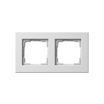 Gira E22 Бел Рамка 2-ая для установки заподлицо (G212204)