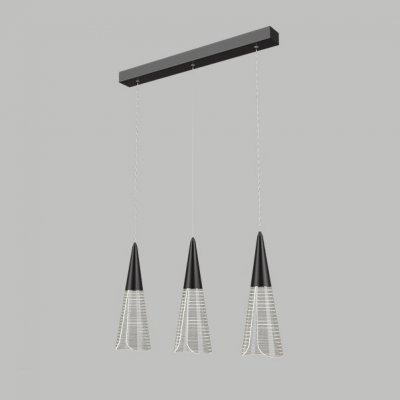 Подвесной светильник MANDORA L3 Black Планка ImperiumLoft 212208-23