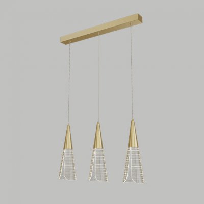 Подвесной светильник MANDORA L3 Brass Планка ImperiumLoft 212209-23